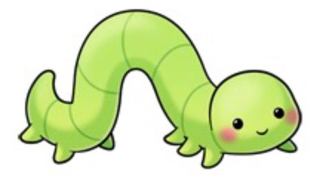 Inch Worm Worm Drawing, Drawing Kawaii, Cute Clipart, Kawaii Doodles, Kawaii Animals, Animal Clipart, Cute Animal Drawings, Kawaii Drawings, Kawaii Art