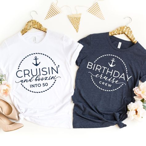 This Gender-Neutral Adult T-shirts item by DonnaShirts has 56 favorites from Etsy shoppers. Ships from Nashville, TN. Listed on Sep 7, 2023 50th Birthday Celebration Ideas, Birthday Cruise Shirt, Birthday Cruise, Cruise Shirts, 50th Bday, Girls Trip Shirts, Birthday Trip, Alaskan Cruise, Cruise Shirt