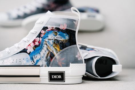 Dior x Hajime Sorayama B23 Sneaker Closer Look | HYPEBEAST Hajime Sorayama, Dior Logo, Shoe Tags, Nike Kyrie, Signature Hardware, Dior Shoes, Adidas Ultra Boost, Best Sneakers, Sneaker Collection