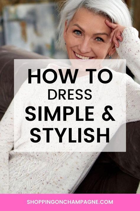 How to Dress Simple And Stylish — Shopping on Champagne | Nancy Queen | Fashion Blog Cream Fisherman Sweater Outfit, Ageless Style Over 70, Over 60 Fashion Classy, Nancy Queen, How To Dress In Your 70's, Striped Armchair, Dressing Simple, Classic Wardrobe Basics, 70 Year Old Women