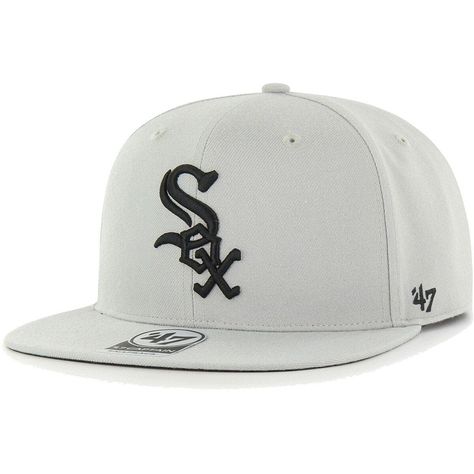 White Snapback Fitted Hat For Game Day, Cap Outfit Men, Ny Hats, White Sox Hat, Chicago White Sox Logo, White Sox Jersey, Swag Hats, Cubs Hat, Sox Hat