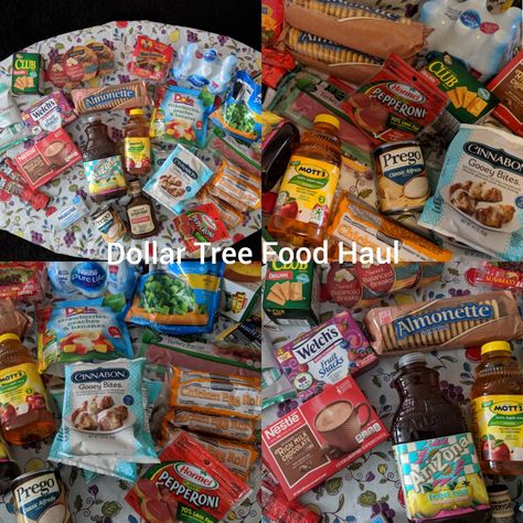 Dollar Tree Grocery Haul, Dollar Tree Recipes, Dollar Tree Snacks, Dollar Tree Food, Dollar Tree Haul, Store Snacks, Store Food, Snacks To Make, Care Packages