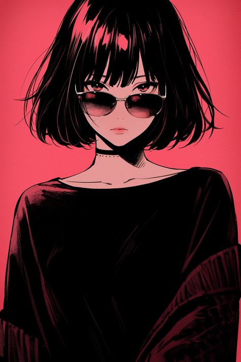 Anime Girlboss Pfp Cute, Anime Girlboss Pfp, Girlboss Pfp, Anime Girlboss, Pink Anime, Anime Smile, Vampire Art, Deep Art, Pop Art Posters