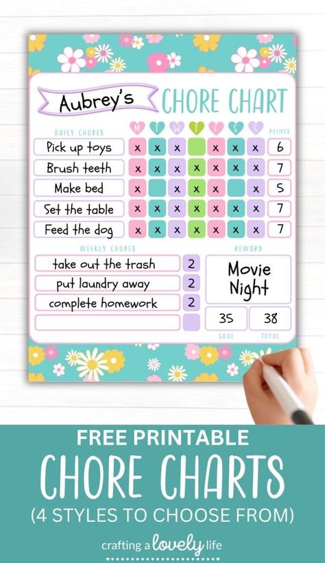 These free printable Chore Charts are an awesome way for kids to track their daily and weekly chores! Your kids will love working towards a special reward each week. Easy to make into dry-erase boards too!
DIY Dry-Erase Chore Chart | Printable for Kids | Chore Chart for Kids | Chore Chart for Boys | Chore Chart for Girls | Home Printable | Organization Printable Chore Chart Kindergarten, 1st Grade Chore Chart, Customizable Chore Chart Free Printables, Chore Chart For Kindergarteners, Fun Chore Charts For Kids, Kindergarten Chore Chart Free Printable, Easy Chore Chart, Daily And Weekly Chore Chart For Kids, Simple Chore Chart For Kids