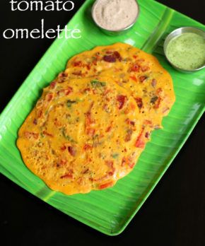 eggless omelette recipe | tomato omelette recipe | besan ka cheela recipe is a veggie-packed omelet, it a is perfect for brunch or a simple supper. Tomato Omlet, Tomato Omelette Recipe, Eggless Omelette, Indian Sweets Recipes, Cheela Recipe, Veg Platter, Tomato Omelette, Hebbars Kitchen, Omlet Recipes