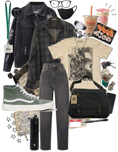 Early 90s Grunge Fashion, Garage Punk Fashion, Grey And Black Outfits Men, Outfit Ideas Grunge Masc, Outfits Aesthetic Grunge Boy, Masculine Outfits Grunge, Twink Outfit Idea, 90s Grunge Clothes Aesthetic, Transmasc Aesthetic Outfit