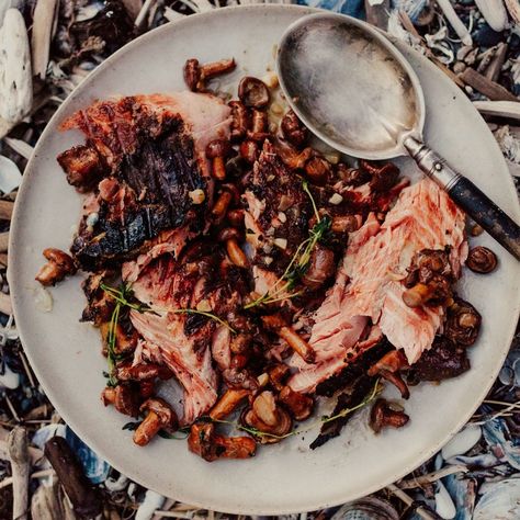 How to Cook Salmon: Our 10 Favorite Methods | Epicurious Campfire Salmon, Chanterelle Mushroom Recipes, Chanterelle Recipes, Grilled Fish Recipes, Grilled Seafood Recipes, Grilled Salmon Recipes, Recipes Salmon, Easy Salmon Recipes, Grilled Seafood