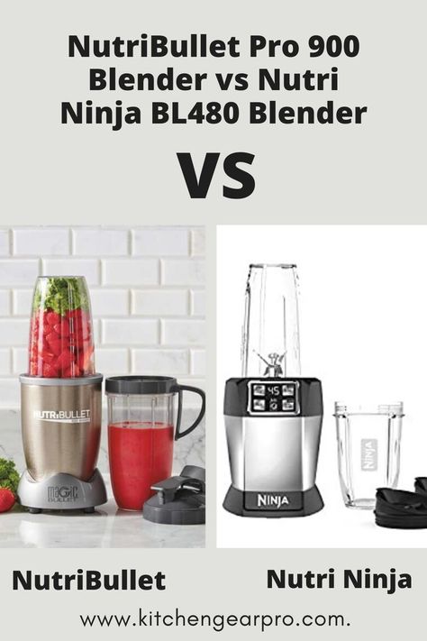 NutriBullet or Nutri Ninja blenders, which one to choose? This question troubles many customers .Here, we are offering to take a closer look at the features and benefits of NutriBullet Pro 900 and Nutri Ninja Auto iQ blenders, and by the end of the article, you will have an answer as to which one of these two perform the best and may suit your needs better.#nutribullet #nutribulletjuicer #nutribulletblender #nutribulletvsninja #nutribulletvsmagicbullet #nutribulletvsblender #kitchengearpro Personal Blender Recipes, Ninja Bullet, Blender Recipes Smoothies, Blender For Smoothies, Nutribullet Pro, Recipes Smoothies, Personal Blender, Ninja Blender, Juice Maker