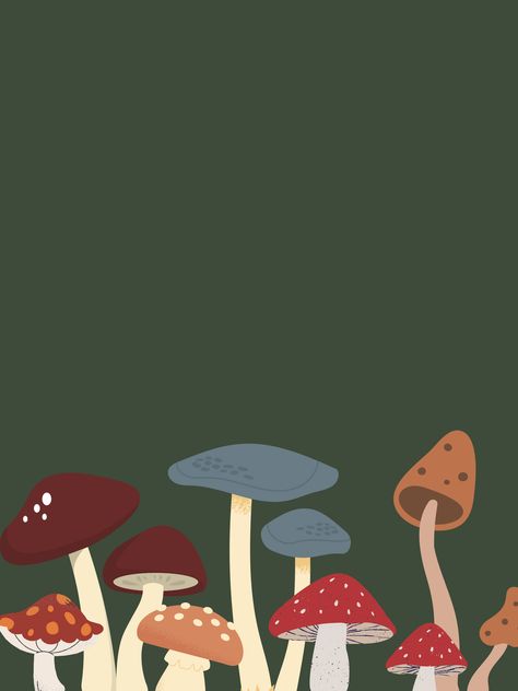 Mushroom Homescreen Layout, Green Mushrooms Wallpaper, Mushroom Cow Wallpaper, Cottage Core Mushroom Wallpaper, Mushrooms Phone Wallpaper, Apple Watch Wallpaper Mushroom, Fall Mushrooms Wallpaper, Wallpaper Backgrounds Aesthetic Mushroom, Fall Mushroom Aesthetic