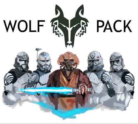 If Star Wars ever got a league wide event, I’d like for the Wolves to rep the clone trooper squad The Wolfpack. Plo Koon, Wolffe Clone Wars, Clone Trooper Wolfpack, Wolffe Pack Star Wars, Clone Wars Wolffe Fanart, Wolf Pack Clone Wars, Star Wars Wolf Pack, Clone Trooper Battalions, Fallout Concept Art