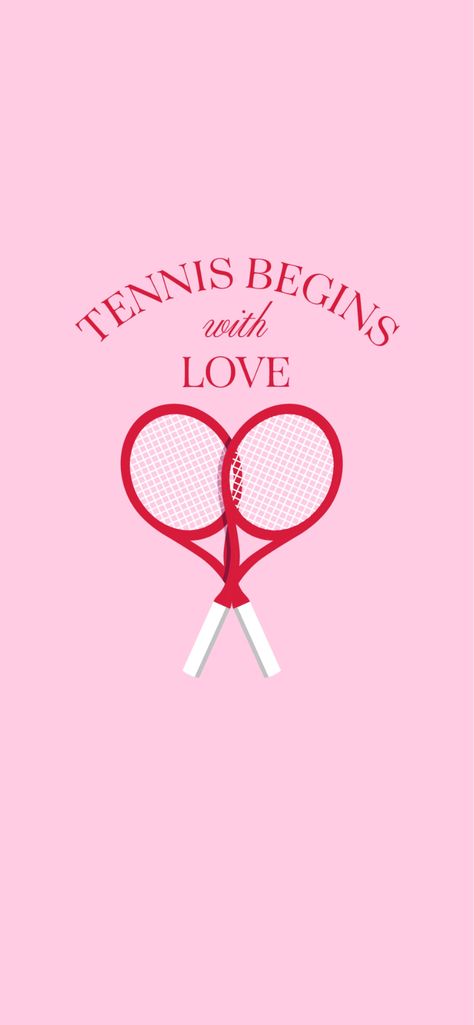 Tennis Begins with Love Phone Background and Tennis Conversation Hearts Phone Background Tennis Bag Essentials, Tennis Artwork, Tennis Birthday Party, Mode Tennis, Tennis Wallpaper, Tennis Lifestyle, Tennis Pictures, Tennis Posters, Tennis Aesthetic