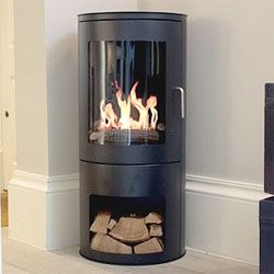 Imagin Fires Burford Bio Ethanol Stove Lowest Price UK Corner Log Burner, Wood Burning Stove Corner, Electric Log Burner, Bio Ethanol Fireplace, Corner Stove, Lounge Room Styling, Inset Stoves, Conservatory Design, Wood Stove Fireplace