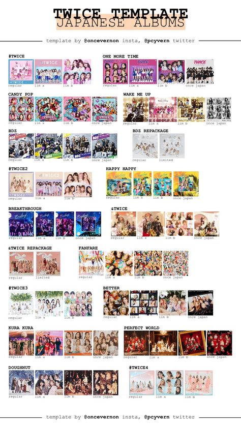 Twice Template, Twice Merch, Kpop Wishlist, Twice Photocard, K Pop Albums, Photocard Collection, Japan Candy, Album Template, Twice Group