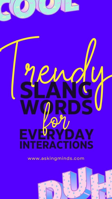 Boost your everyday conversations with 25 trendy slang words! Add fun and modern flair to your chats and social media. - #slang #slangwords #vocabulary #vocab #learning #KnowledgeIsPower #blog #blogging #study Trending Words Social Media, Social Media Slang, Texting Slang Words, Slang Words Teenagers, Cool Words Slang, Genz Slang, Slang Words Popular, Genz Slang Word, Made Up Words