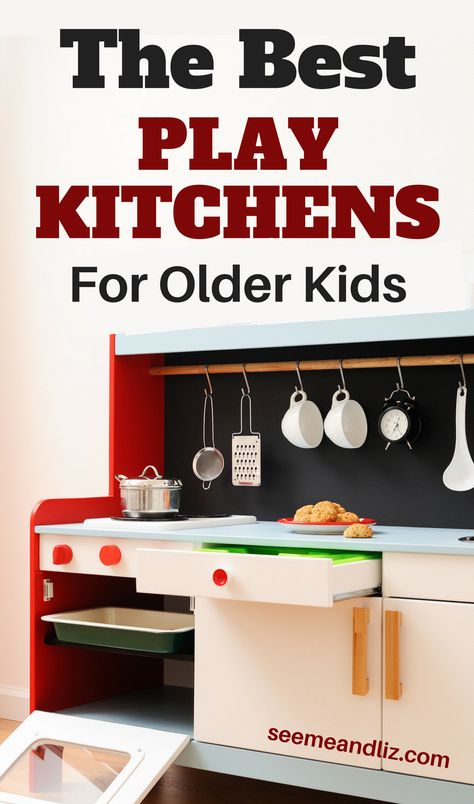 Here are some of the best kids play kitchens for older children. These sets are great for open ended #pretendplay! #kidsactivities #learningthroughplay