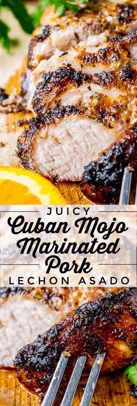 Cuban Roasted Pork, Pork Lechon, Cuban Mojo Pork, Cuban Mojo Marinated Pork, Cuban Sliders, Cuban Mojo, Mojo Pork, Pork Loin Roast Recipes, The Food Charlatan