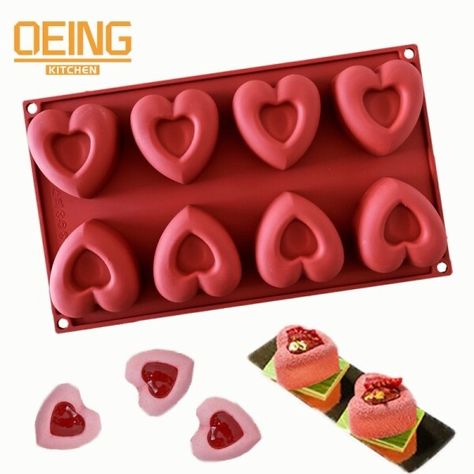 Just found this amazing item on AliExpress. Check it out! $0.99 87％ Off | Mini 8 Cavity Heart Doughnut Silicone Cake Mold Cookies 3D Muffin Cake Moud Baking Tools Decorating Mousse Making Mould Heart Cake Mold, Heart Doughnut, Mold Cookies, Pastry Display, Muffin Cake, Silicone Moulds, Mini 8, Heart Cake, Baking Tools