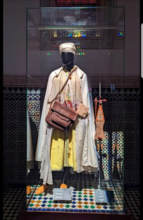 Moroccan Men Traditional Fashion | Dar Jimaii museum Meknes Moroccan Men, Ancient Clothing, Eastern Culture, Middle Eastern Culture, Moroccan Fashion, Traditional Fashion, Middle Eastern, Men Fashion, Morocco