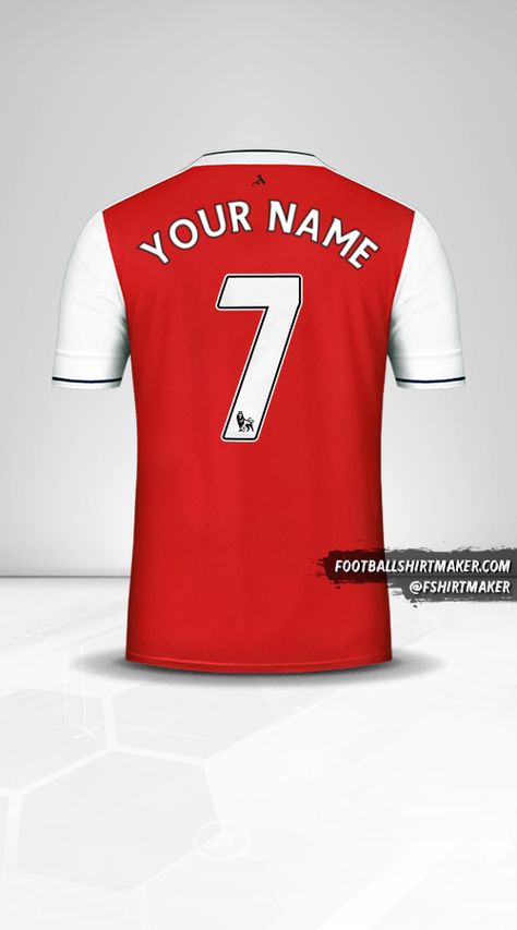 Make your image of Arsenal 2016/17 football shirt personalized with your name and number, you can use them as a profile picture avatar, mobile wallpaper, stories or print them. Use Arsenal 2016/17 font to create and download for free! 17 Font, Arsenal Shirt Wallpaper, Arsenal Hoodie, Arsenal T Shirt Design, Arsenal Jamaica Jersey, Arsenal Kit, Arsenal Football Shirt, Arsenal Jersey, Arsenal Shirt