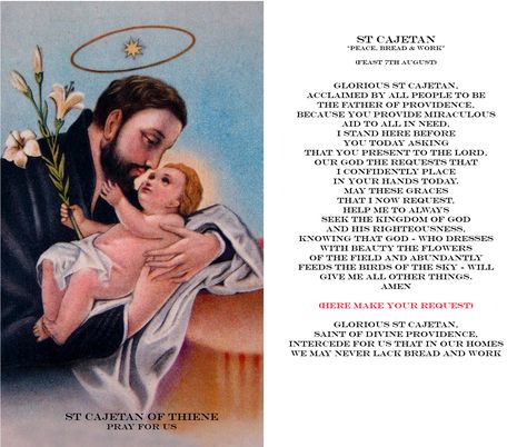 St Cajetan's Corner: St Cajetan, patron of the unemployed & jobseekers in London Patron Saint Of Lost Items, St Cajetan, St Gertrude Patron Saint Of Cats, Patron Saints List Catholic, Saint Cajetan, St Jude Prayer, St Vincent And The Grenadines Flag, St Gerard Prayer Pregnancy, Ray Of Hope