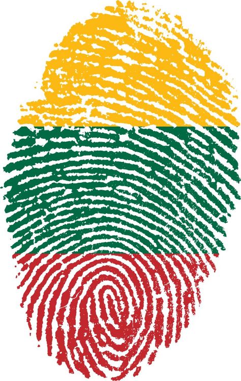 Fingerprint Flag of Lithuania Lithuania Flag, Baltic Region, Transparent Image, Culture Travel, Lithuania, Fingerprint, Png Images, Outdoor Blanket, Flag