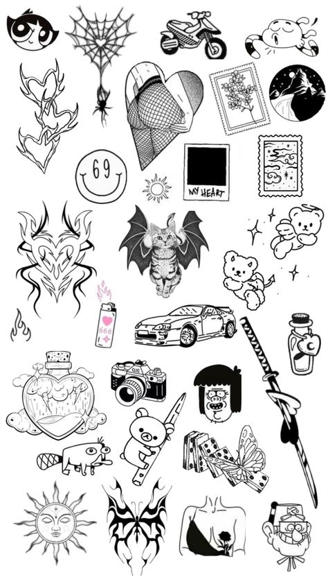 My tattoo inspiration #tattoo #patchworktattoo Patch Work Ideas Tattoos, Unique Flash Tattoo, Flash Tattoo Sleeve, Acab Tattoo, Emo Tattoos, Flash Ideas, Patchwork Tattoo, Mushroom Tattoos, Forearm Tattoo Design