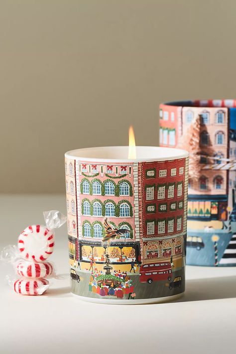 Anthropology Candle, London Candle, Anthropologie Candle, Anthropologie Christmas, Christmas Tree Scent, Anthropologie Holiday, Christmas In The City, Winter Candle, Candle Aesthetic