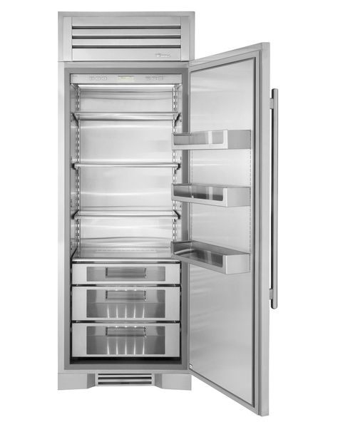 The 7 Best Refrigerators on the Market and Why Kitchen Designers Love Them | Architectural Digest True Refrigerator Kitchens, 30 Inch Refrigerator, True Refrigerator, Column Refrigerator And Freezer, Panel Ready Refrigerator, True Residential, Glass Door Refrigerator, Column Refrigerator, Drawer Bins