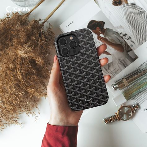 Goyard Phone Case Black Pattern Goyard iPhone Samsung Pixel & More https://icasefy.com/products/goyard-phone-case-black-pattern-goyard-iphone-samsung-pixel-more iCasefy #Bestseller Goyard Phone Case, Goyard Pattern, Black Phone Case, Pattern Phone Case, Black Pattern, Timeless Elegance, Everyday Wear, Smartphone, Phone Case