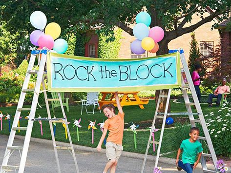 Halloween Block Party, Summer Block Party, Neighborhood Block Party, Rock The Block, Neighborhood Party, Bloc Party, Super Party, Block Party, Diy Invitations