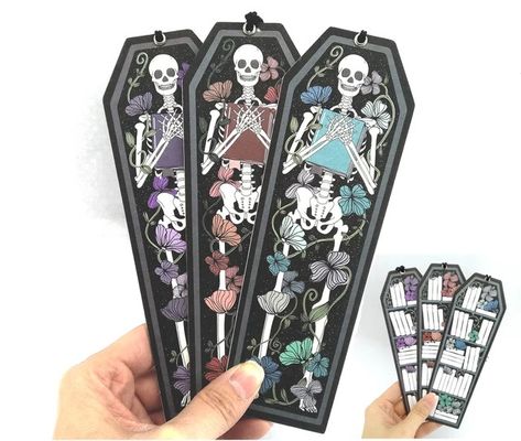 LeWillowbean - Etsy UK Bookmark Tracker, Best Bookmarks, Watercolor Bookmarks, Hand Painted Artwork, Gifts For Readers, Any Book, Book Accessories, Book Lovers Gifts, Book Club