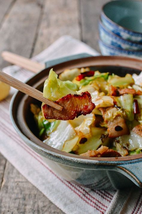 Chinese Cabbage Stir-Fry | thewoksoflife.com Chinese Cabbage Recipe, Chinese Pork Belly Recipe, Chinese Cabbage Stir Fry, Chinese Pork, Cabbage Stir Fry, Pork And Cabbage, Pork Belly Recipes, Mapo Tofu, Cabbage Recipe