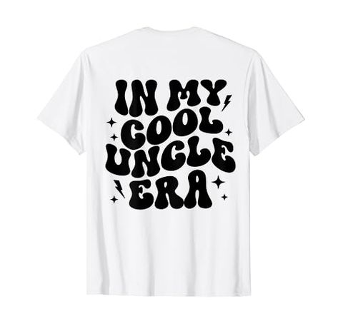 (On Back) In My Cool Uncle Era Uncle Pregnancy Announcement T-Shirt Uncle Pregnancy Announcement, Amazon Shirts, Cool Uncle, Best Amazon, I Cool, Top Fashion Brands, Pregnancy Announcement, Shop Top, Fashion Brands