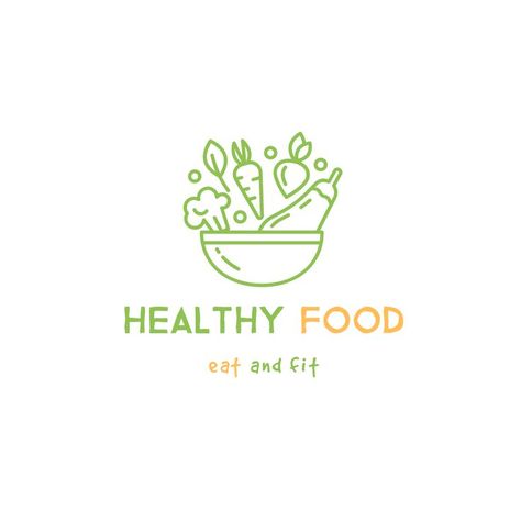 Healthy Food Logo Design, Healthy Food Store, Healthy Food Branding, Healthy Logo, Healthy Food Logo, Online Logo Creator, Healthy Brands, Food Logo Design Inspiration, Nutrition Logo