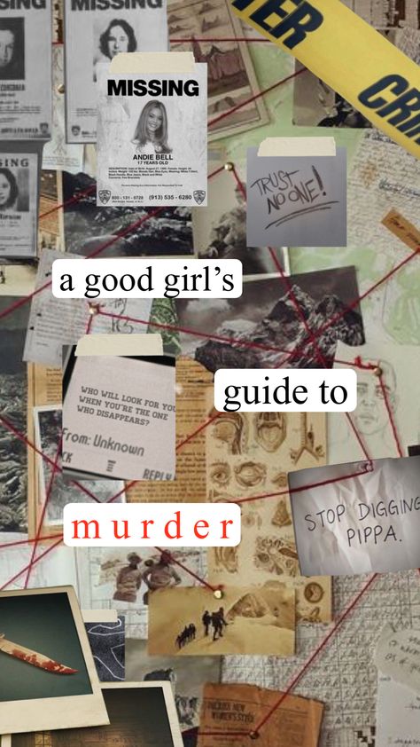 quick homage to my fave YA series 😌 #agoodgirlsguidetomurder #agggtm #gggtm #ya #youngadult #teen #books #bookish #crime #truecrime #mystery #aesthetic #moodboard #vintage #collage Ya Mystery Aesthetic, Andie Bell, Mystery Aesthetic, Teen Books, Ya Series, Netflix Documentaries, Aesthetic Moodboard, Vintage Collage, Aesthetic Collage