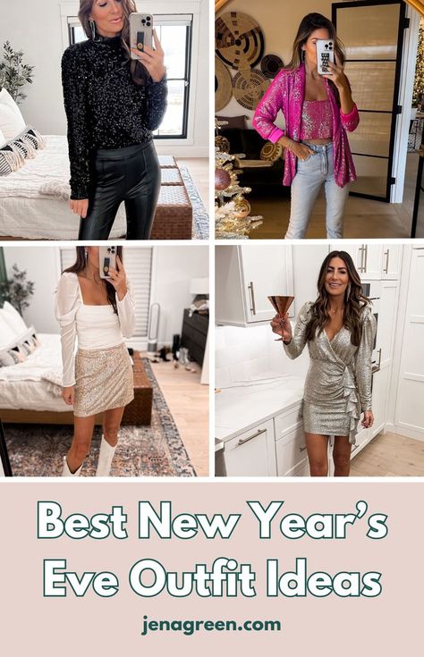 Wondering what to wear on New Year's Eve? These new years outfit ideas are perfect for parties and celebrations. Discover outfit ideas for New Year's Eve that add some sparkle to your look. Check out these classy New Year's Eve outfits and new years eve dress ideas for a stylish holiday. Find the best NYE outfit ideas for a memorable night! Classy New Years Eve Outfit, New Years Outfit Ideas, Nye Outfit Ideas, New Years Eve Dress, Nye Outfits, New Years Outfit, New Years Eve Dresses, Eve Dresses, New Years Eve Outfits