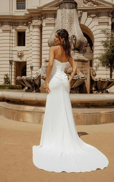 Strapless Sheath Wedding Dress, Essence Of Australia Wedding Dress, Australia Wedding Dress, Wedding Dresses Kleinfeld, Strapless Wedding Dress Mermaid, Column Wedding Dress, Essence Of Australia, Kleinfeld Bridal, Essense Of Australia