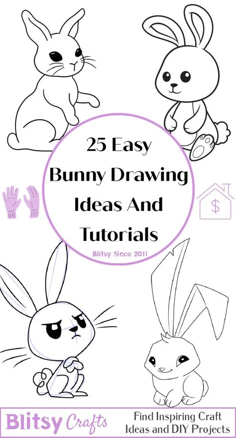 25 Easy Bunny Drawing Ideas - How to Draw a Bunny Pictures Of Bunnies To Draw, How To Draw A Bunny For Kids, Cute Bunny Pictures Cartoon, How To Draw Easter Bunny Step By Step, Easy Bunny Drawing Simple, How To Draw A Bunny Easy, Bunny Eyes Drawing, Draw Bunny Easy, How To Draw Bunnies