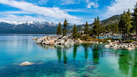 Planning a trip to Lake Tahoe in California? The largest alpine lake in America is home to some pretty special hotels – and they're bookable with Culture Trip. Vacations In The Us, Best Places To Vacation, Usa Bucket List, South Lake Tahoe, Travel Info, Honeymoon Destinations, Best Places To Visit, Best Places To Travel, Romantic Getaways