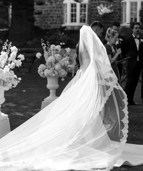 MH bride Kiane in her custom Hailey gown with detachable over skirt and lace trim veil 🤍 Captured by @chamorecreations Lace Trim Veil, Lace Trimmed Veil, Over Skirt, Dream Wedding Dresses, Lace Trim, Wedding Details, Veil, Dream Wedding, Trim