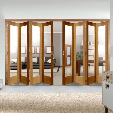 Wood Folding Doors, Living Room Sliding Doors, Modern Patio Doors, Internal Folding Doors, Small Sunroom, Folding Doors Interior, House Window Design, Sliding Folding Doors, Wooden Door Design