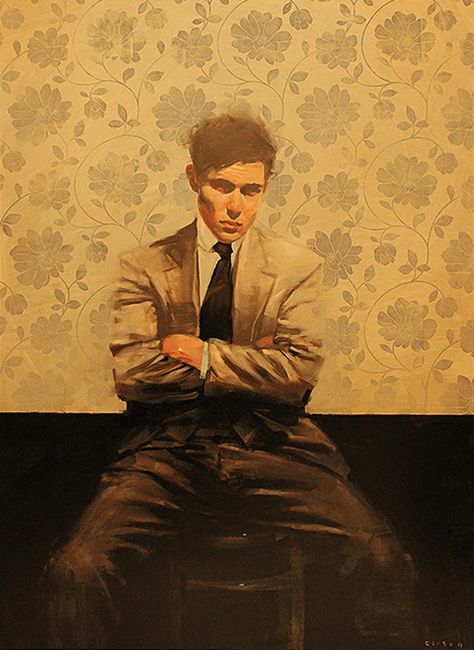 "Wallflower" - Michael Carson {figurative #impressionist art male wearing suit seated on chair man painting #loveart} Michael Carson, Drawing Tutorials, Art Website, Male Art, A Chair, Painting Illustration, Figurative Art, Figure Painting, Portrait Art