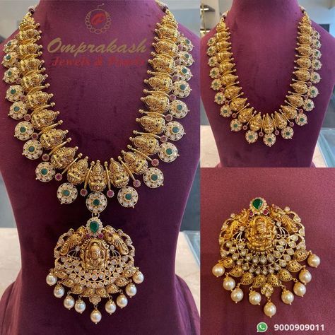 Bottu Haram Designs, Bottu Mala Jewellery Designs, Nakshi Haram Designs, Bottu Mala Designs, Telugu Jewellery, Bottu Mala, Nakshi Jewellery, Mala Designs, Indian Brides Jewelry