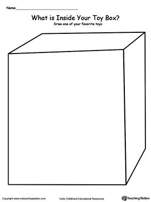 **FREE** What is Inside of Your Toy Box? Worksheet. What is your child's favorite toy? Encourage them to draw one of their favorite toys inside of the box. What Is In The Box Game, Box Study Preschool, My Toys Worksheet, Toys Worksheets, Toys Worksheet, Toys Topic, Box Drawing, All About Me Worksheet, Social Studies Worksheets