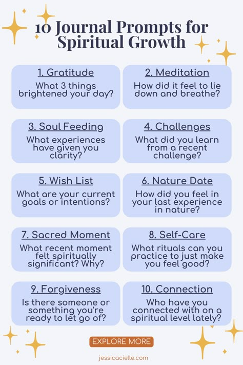 10 Journal Prompts for Spiritual Growth and Self Care and Why Journaling is Important for Self Development. Self Care Ideas. Self Care Checklist. Self Care Aesthetic. Personal Development. Self Care Routine. Journal Ideas. Journaling. Journal Ideas Aesthetic. Spiritual Aesthetic. Spiritual Routine. Manifestation Journal. Gratitude Journal. Law of Attraction. Spiritual Self Care Routine, Spiritual Diary Ideas, Spiritual Journal Ideas Aesthetic, Why Journaling Is Important, Spirtual Journaling Aesthetic, Routine Journal Ideas, Loa Techniques, Journaling Spirituality, Spiritual Journal Ideas