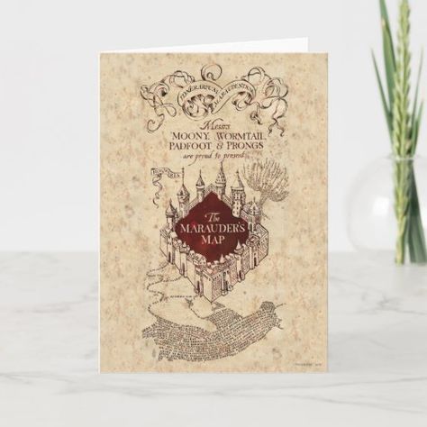 Harry Potter Cards, Harry Potter Marauders Map, Harry Potter Spells, Marauders Map, Potter Facts, Harry Potter Gifts, Harry Potter Facts, Harry Potter Birthday, Harry Potter Diy