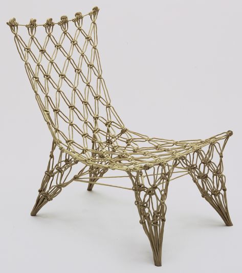 Marcel Wanders. Knotted Chair. 1995 | MoMA Marcel Wanders, Charles Ray, Art Appliqué, Crochet Tank, Top Interior Designers, Beautiful Chair, Butterfly Chair, Dutch Design, A Chair