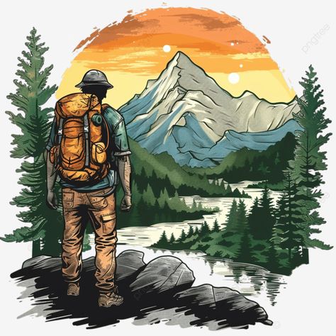 hiking t shirt design or retro t shirt design vintage travel fashion png T Shirt Design Vintage, Hiking T Shirt, Fashion Png, Hiking Tshirt, United States Map, Transparent Image, Hiking Shirts, Retro T Shirt, Travel Fashion