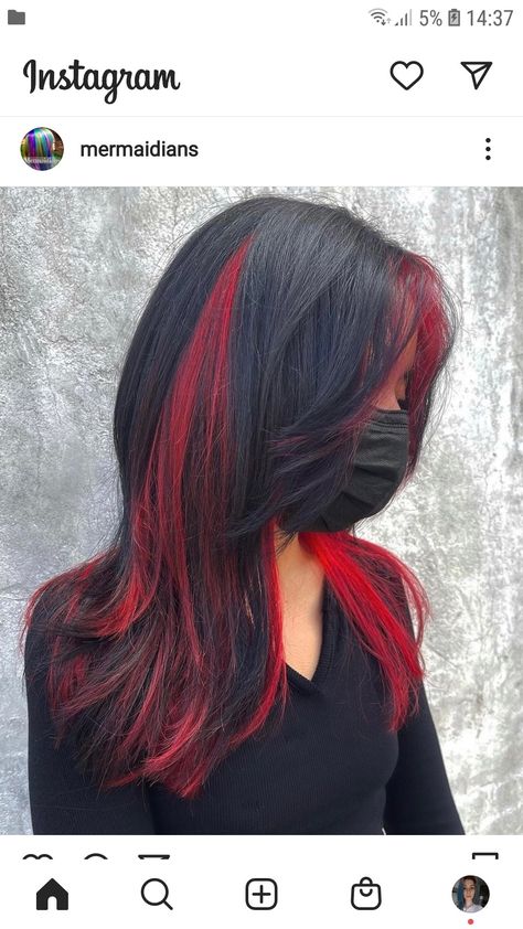 Red Peek A Boo Hair, Scare House, Peek A Boo Hair, Sunset Hues, Dye My Hair, X Reader, Peek A Boo, Sweet Dreams, Red Hair