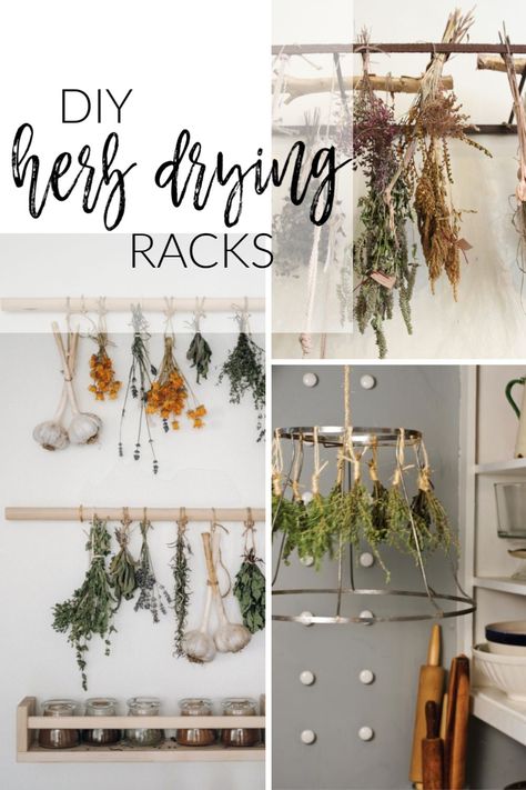 Diy Herb Drying Rack, Diy Herb Drying, Diy Drying Rack, Hanging Herb Gardens, Herb Drying Rack, Herb Rack, Herb Drying, Herb Diy, Hanging Herb Garden